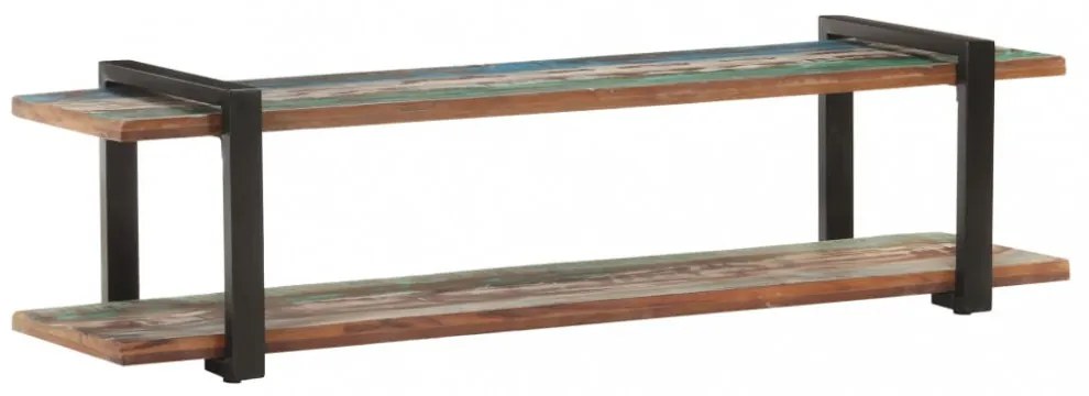 tömör újrahasznosított fa TV-szekrény 160 x 40 x 40 cm