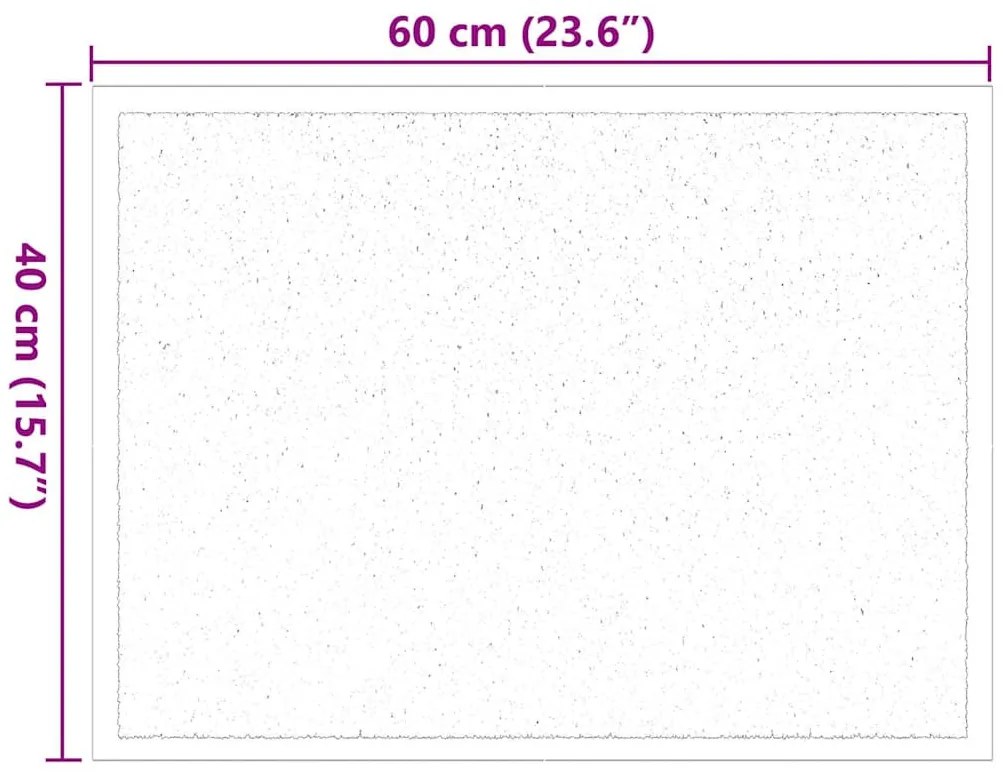 Ajtószőnyeg Antracit 60 x 40 x 1.2 cm Mackófleece