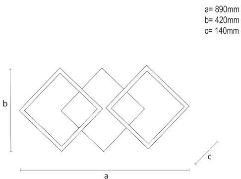 LED dimmelhető mennyezeti lámpa LED/85W/230V 3000-6500K + távirányító