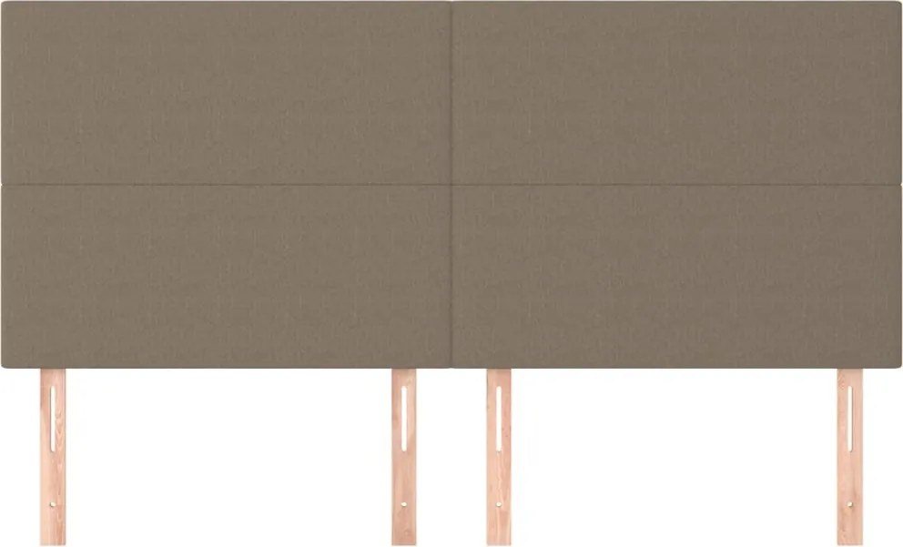 bézs színű szövet fejtámla 160 x 5 x 118/128 cm