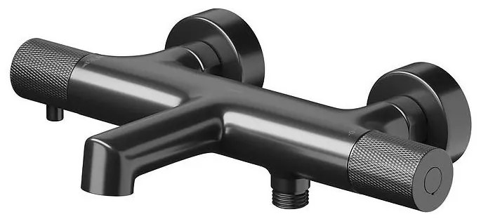 Cersanit S951-569 - ZEN fekete termosztátos kádcsaptelep