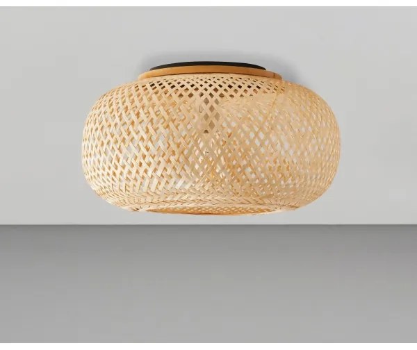 Mennyezeti lámpa SALOMON 1xE27/10W/230V átm. 40 cm bambusz