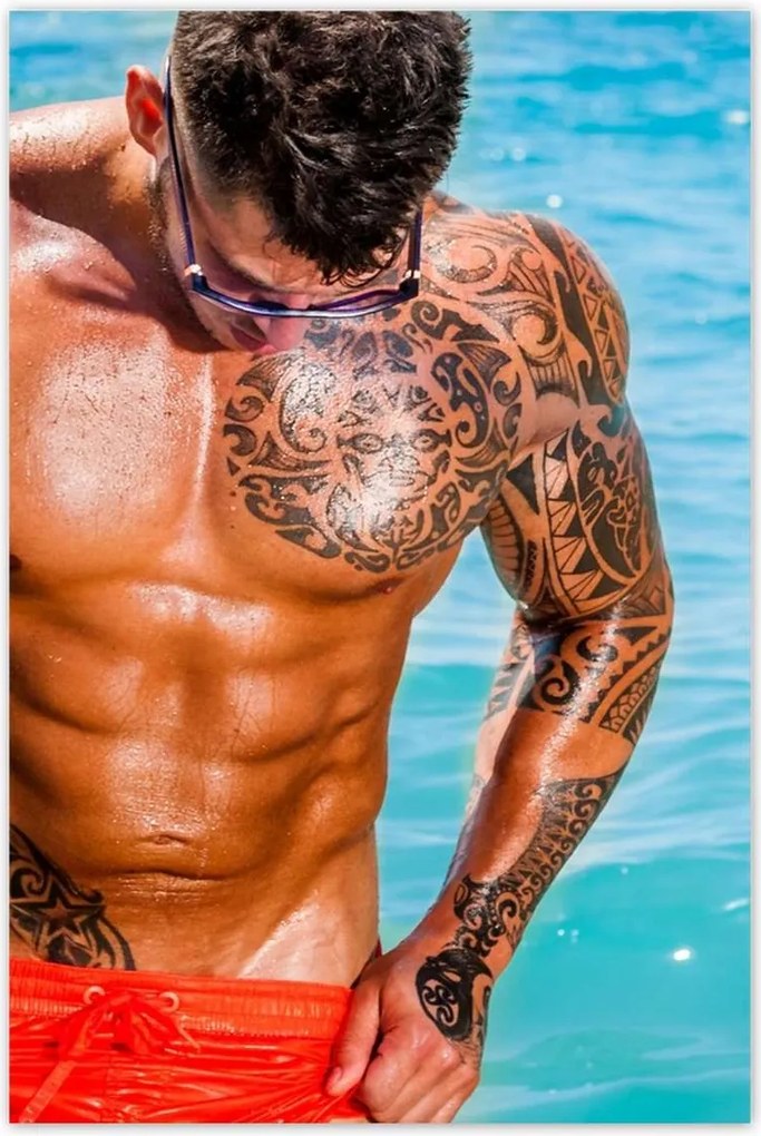 Poszterek 80x120 Fiú Mellkas Torzó