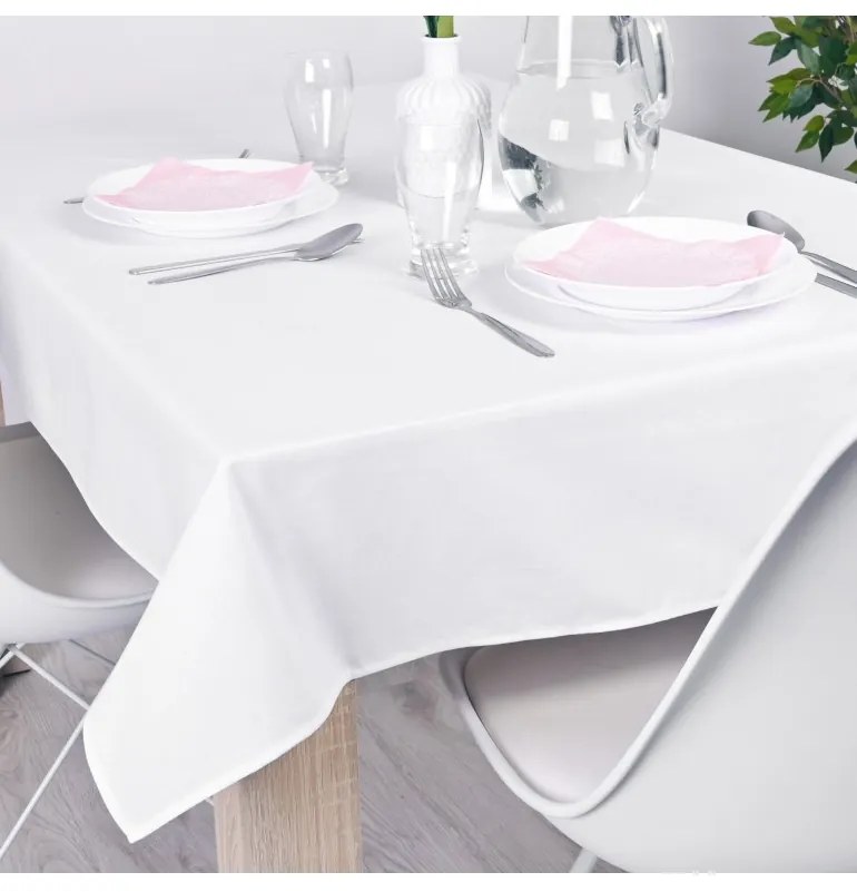 EMI Classic fehér pamut asztalterítő 140x180 cm