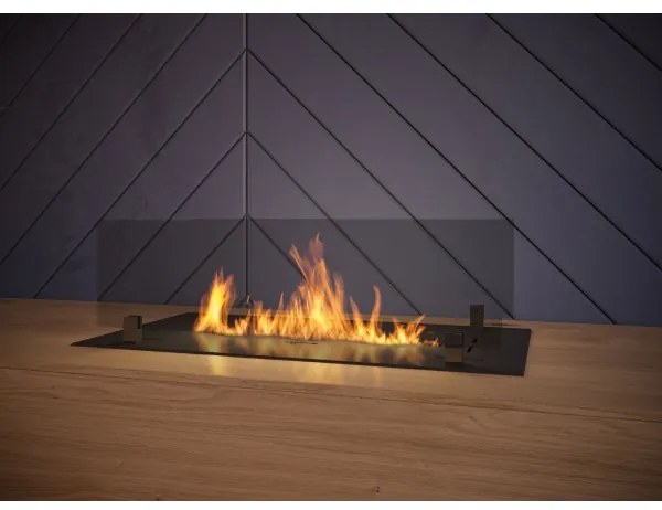 InFire - Beépített BIO kandalló 8,5x60 cm 3,5kW fekete