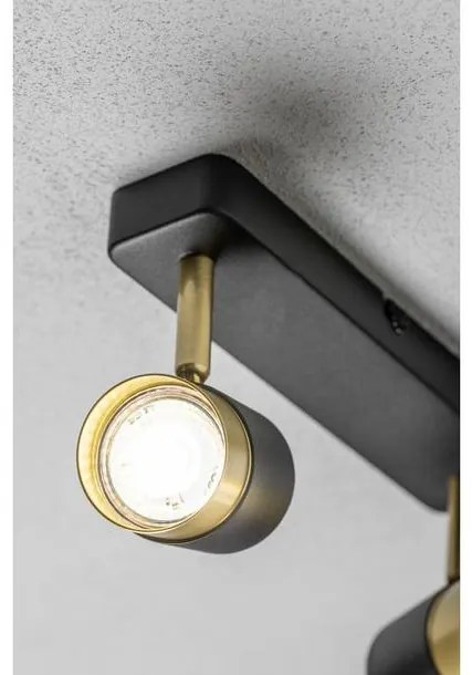 Lámpa Mennyezeti lámpatest ORIO, aluminium, 24.0x5.5x14.0 , IP20, 2*GU10, max. 50W, kör, fekete