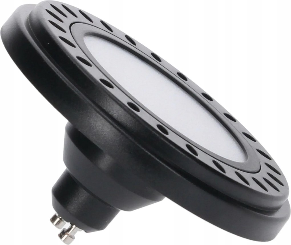 AR111 GU10 Led Izzó 15W 3000K 120° Fekete ház 120°-os sugárzási szög