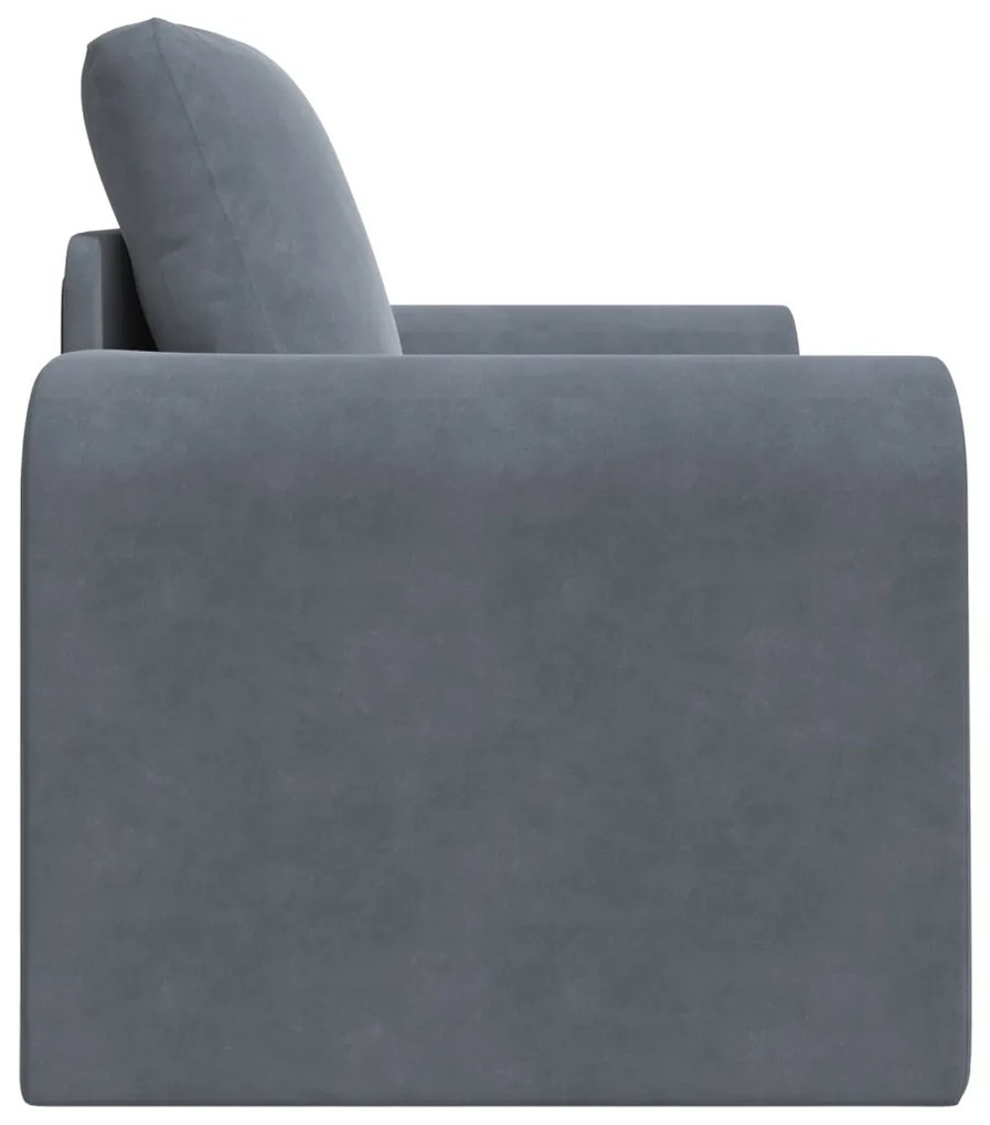 Földi Sofa Bed 2 az 1-ben Sötétszürke 98x71x83 cm Bútor