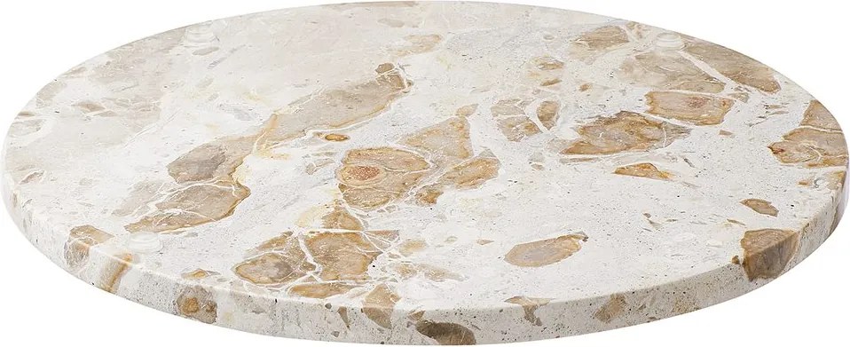 MARBLE márvány tál, bézs Ø30cm