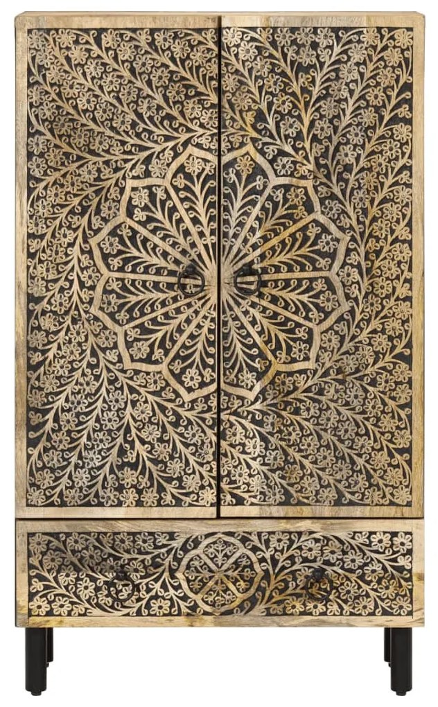 tömör mangófa magasszekrény 60 x 33 x 100 cm