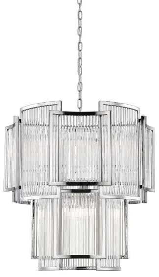 Zuma Line P0528-08A-F4AC - Csillár láncon SERGIO 8xE14/60W/230V króm