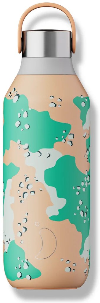 Termosz palack Chilly's Bottles - Desert Camo narancs 500 ml, Studio/Series 2 edition