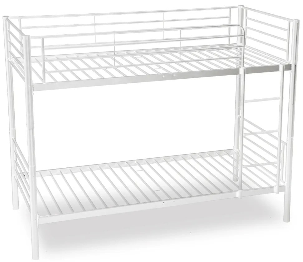 Emeletes Fém Ágykeret Fehér Színben. 90x200 cm RODEZ