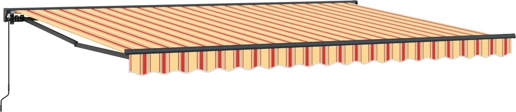 vidaXL Behúzható napellenző Sokszínű 450 × 300 cm Alumínium és Szövet