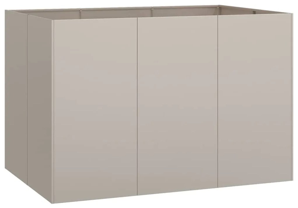 Ültető rozsdás 120x80x80 cm időjárásálló acélból