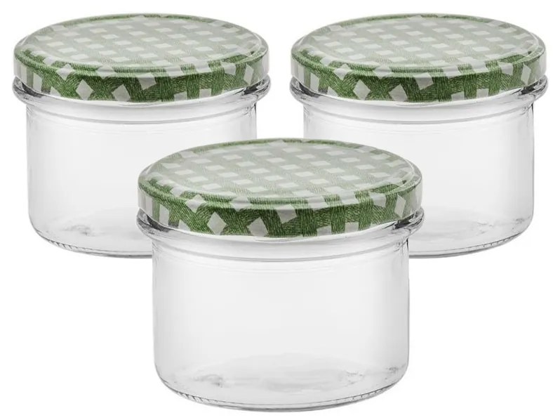 3 darabos befőttesüveg készlet Antek, 235 ml,fedővel