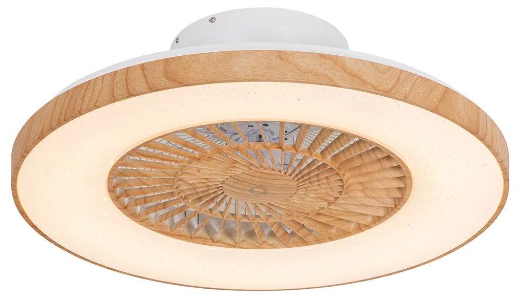 Mennyezeti ventilátor famintás 60cm LED-del, fényerőszabályzóval és távirányítóval - Climo