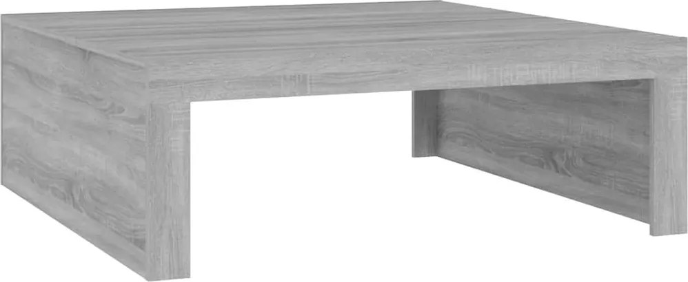 vidaXL szürke sonoma színű szerelt fa dohányzóasztal 100 x 100 x 35 cm