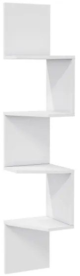 Sarki fali polc DESALDO 155,2x29,6 cm fehér