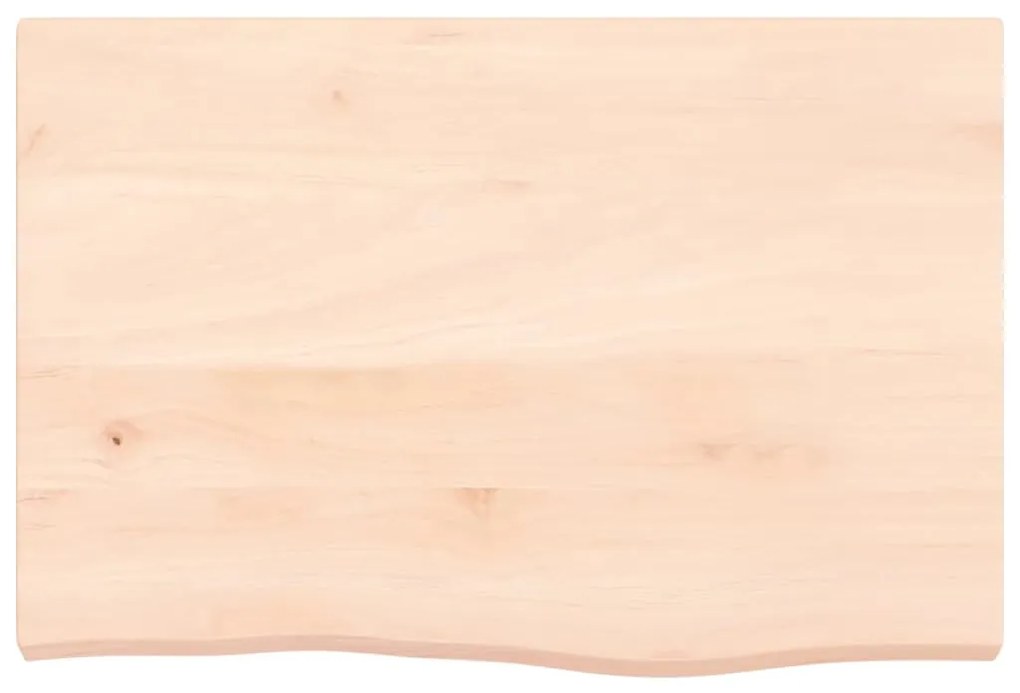 kezeletlen tömör tölgyfa fali polc 60x40x(2-4) cm