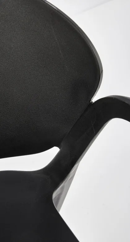 K-491 karfás kerti szék fekete