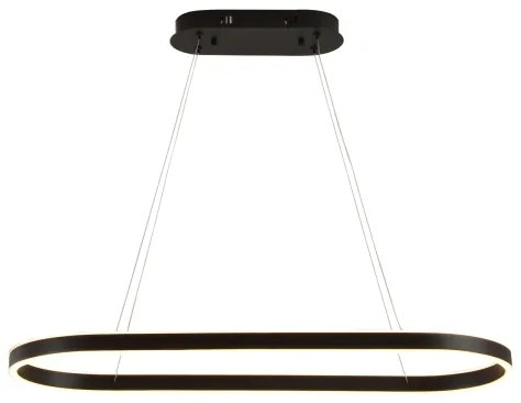 Brilagi - PONDIE kábeles LED csillár, 43 W, 230 V, 80x30 cm, fekete