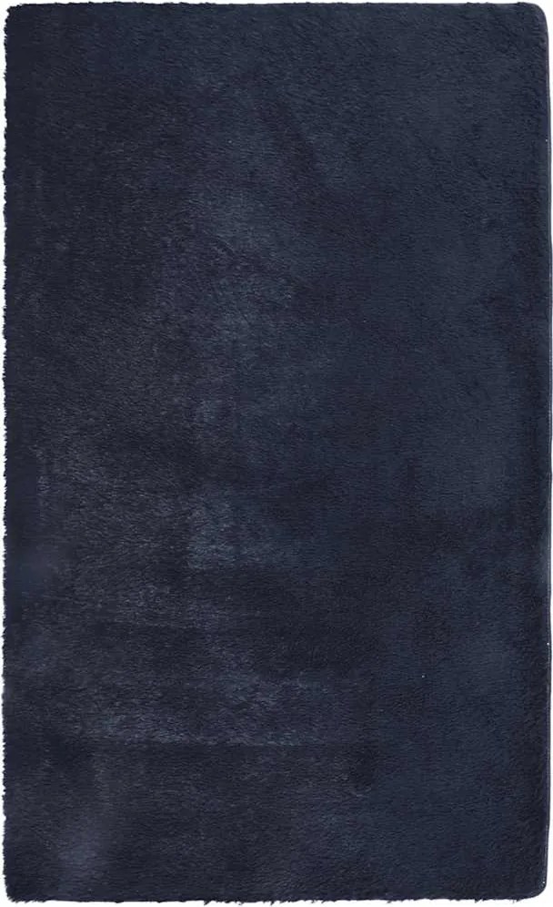 vidaXL tengerész hosszú szálú NAVARRA bozontos szőnyeg 80x150 cm