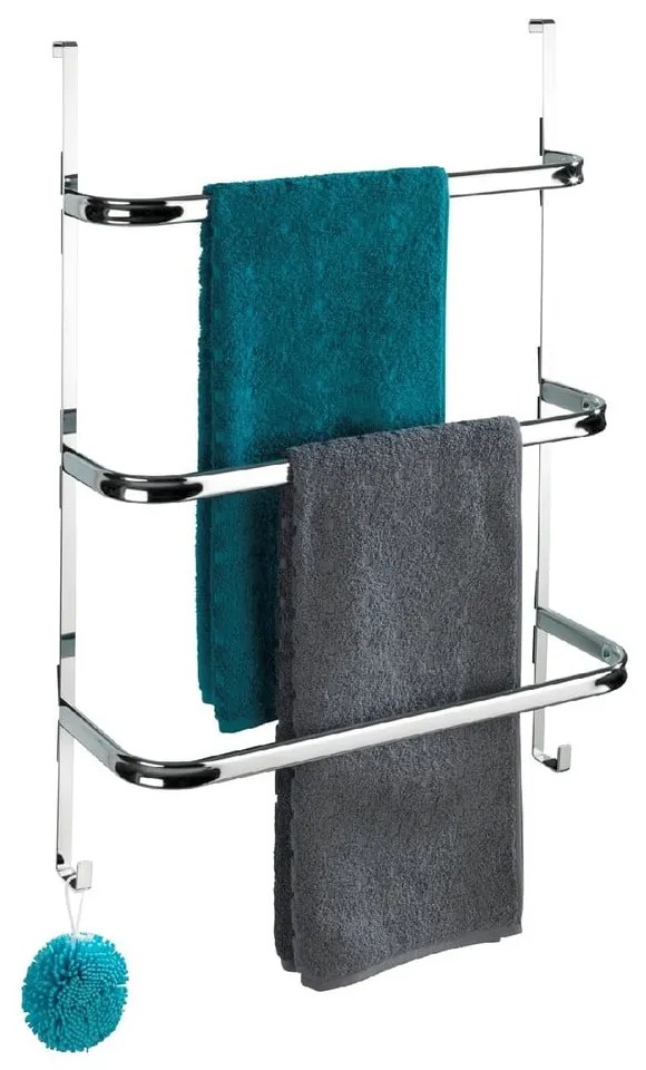 Towel Holder Chrome ezüstszínű fúrásmentes törölközőtartó, 21 x 54 cm - Wenko