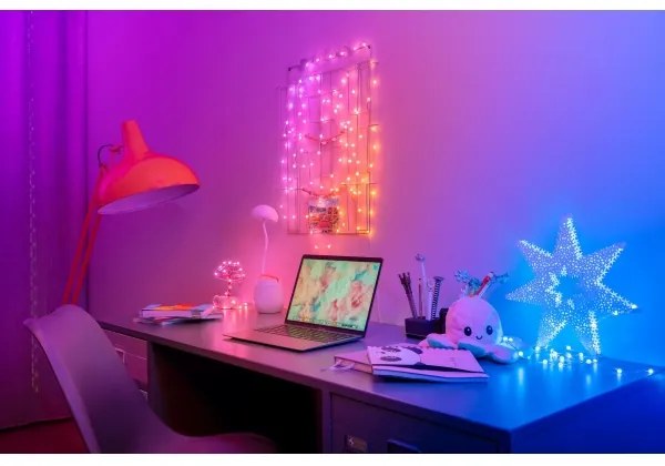 Twinkly TWKS200RGB-G - LED RGB Dimmelhető karácsonyi lánc 200xLED 14 m USB Wi-Fi