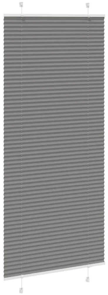 pliszírozott redőny antracit 85x200 cm szövetszélesség 84,4 cm