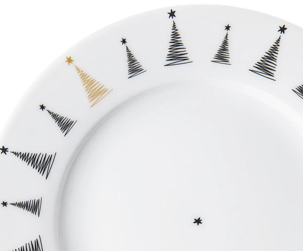 Orion Katrácsonyfa porcelán desszertes tányér, átmérő 20 cm
