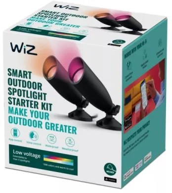 WiZ -KÉSZLET 2x LED RGBW Dimmelhető kültéri lámpa SPOT LED/10W/230V IP65 Wi-Fi
