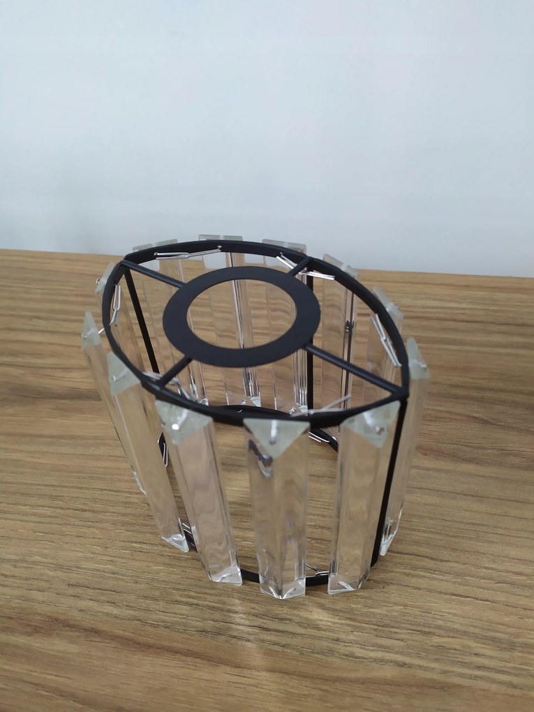 Kristály lámpabúra üveg kristály lámpabúra E27 fali lámpa csillár retro