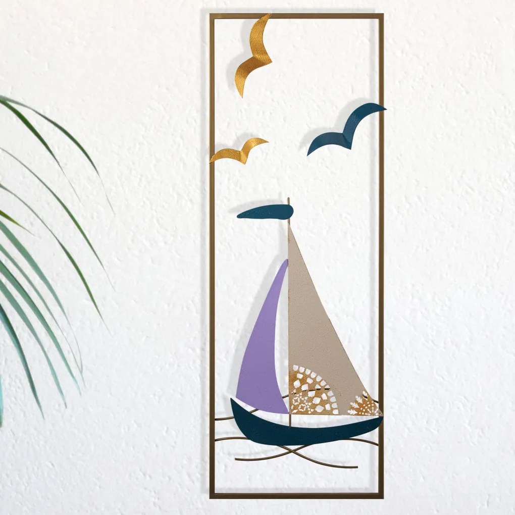 Port fém fali dekoráció, 32×5 cm – TR279ENZ2575