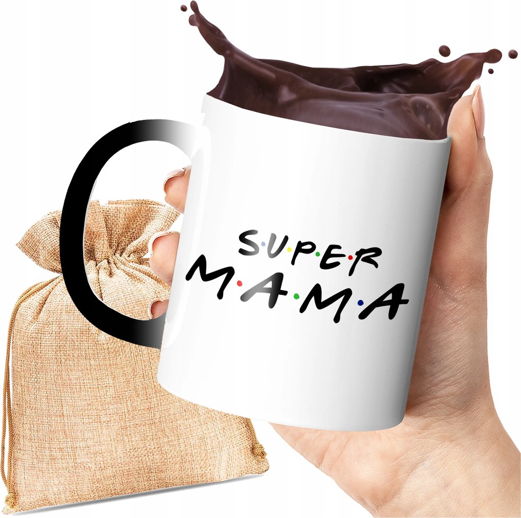 Mágikus Bögre Nyomott Mintával Anyukának Szuper Anya Ajándék Anyák Napjára Nyomott Minta
