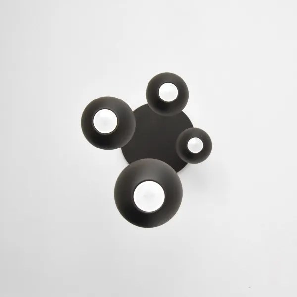 LED Csillár zsinóron MIDWAY 4xGU10/4,8W/230V fekete