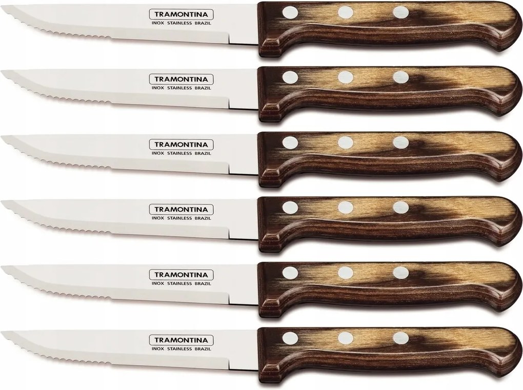 Tramontina 6x steak kés Gaucho Fa Polywood