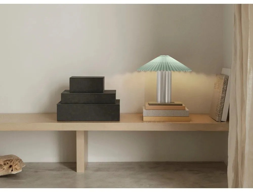 Antracitszürke fedeles dekoratív műbőr tárolódoboz szett 2 db-os 40x30x11 cm Sahla – Blomus