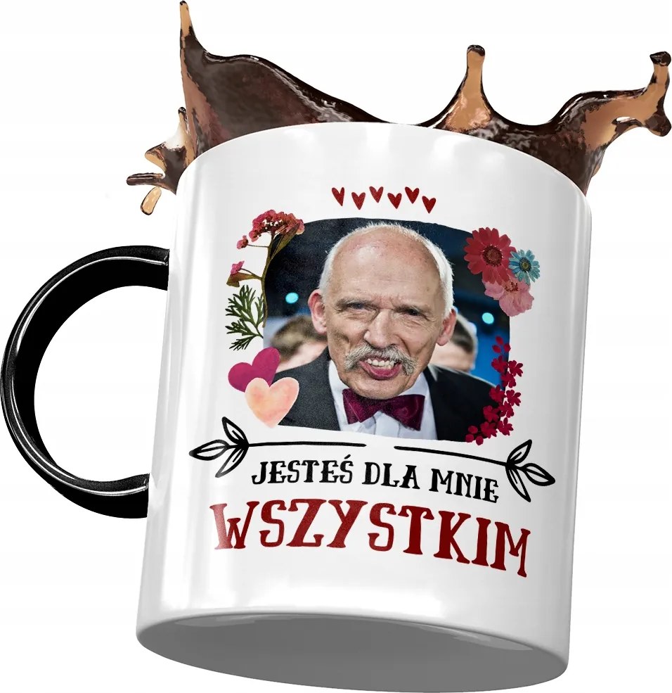 Fekete Janusz Corwin Mikke Bögre Ajándék Nyomtatott Fotóval