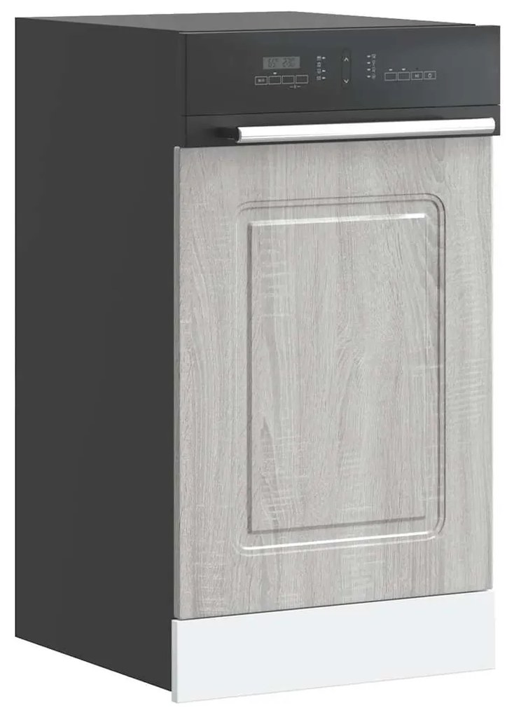 mosogatógép panel Kalmar szürke sonoma 45x1,5x67 cm gépi fa