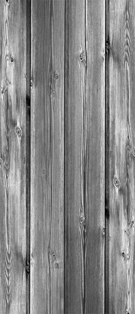 Flizelin fotótapéta Fa Deszka Fekete Fehér Rusztikus 91x211 +ragasztó