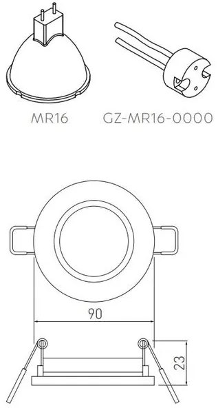 Lámpa Mennyezeti lámpatest BRILLANTE, üveg, fehér kristály, kör