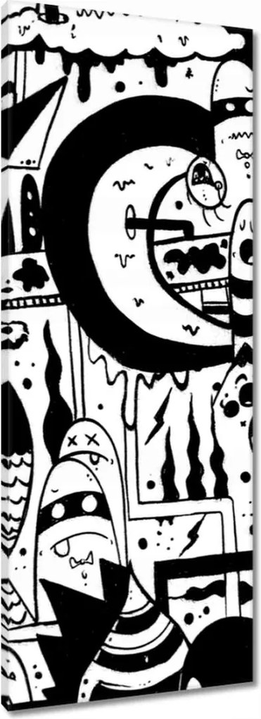 Festmények 40x100 Ifjúsági graffiti