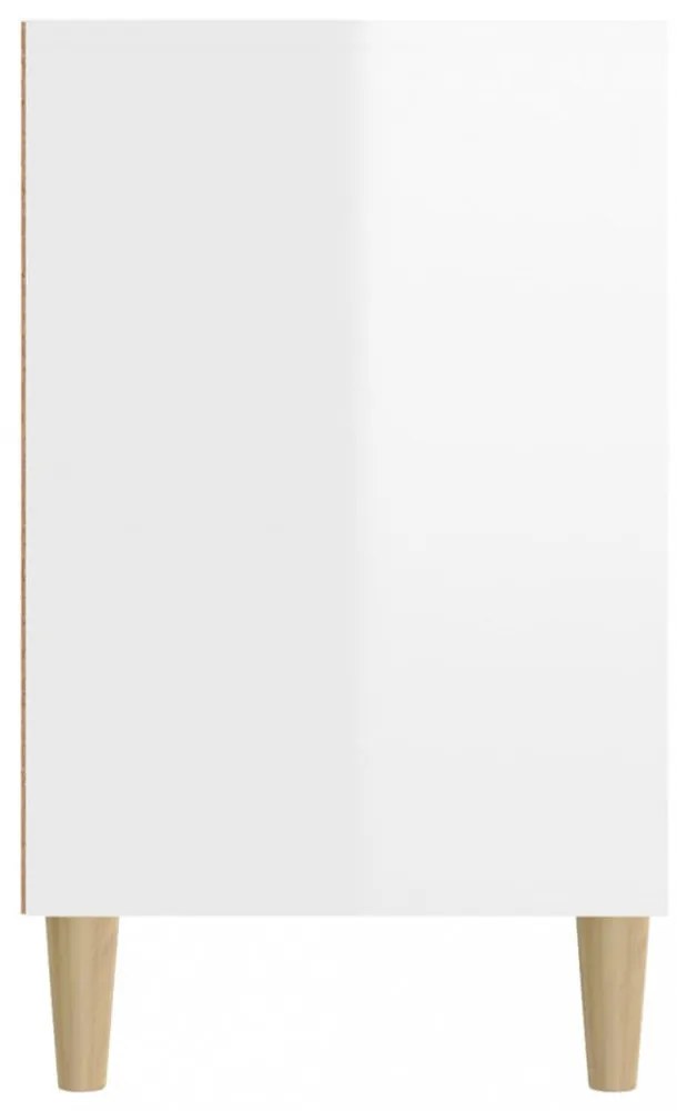 vidaXL magasfényű fehér szerelt fa cipősszekrény 102x36x60 cm