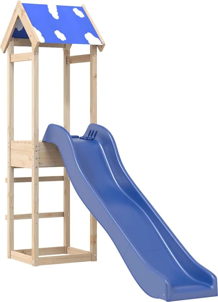 vidaXL tömör fenyőfa kültéri játszószett