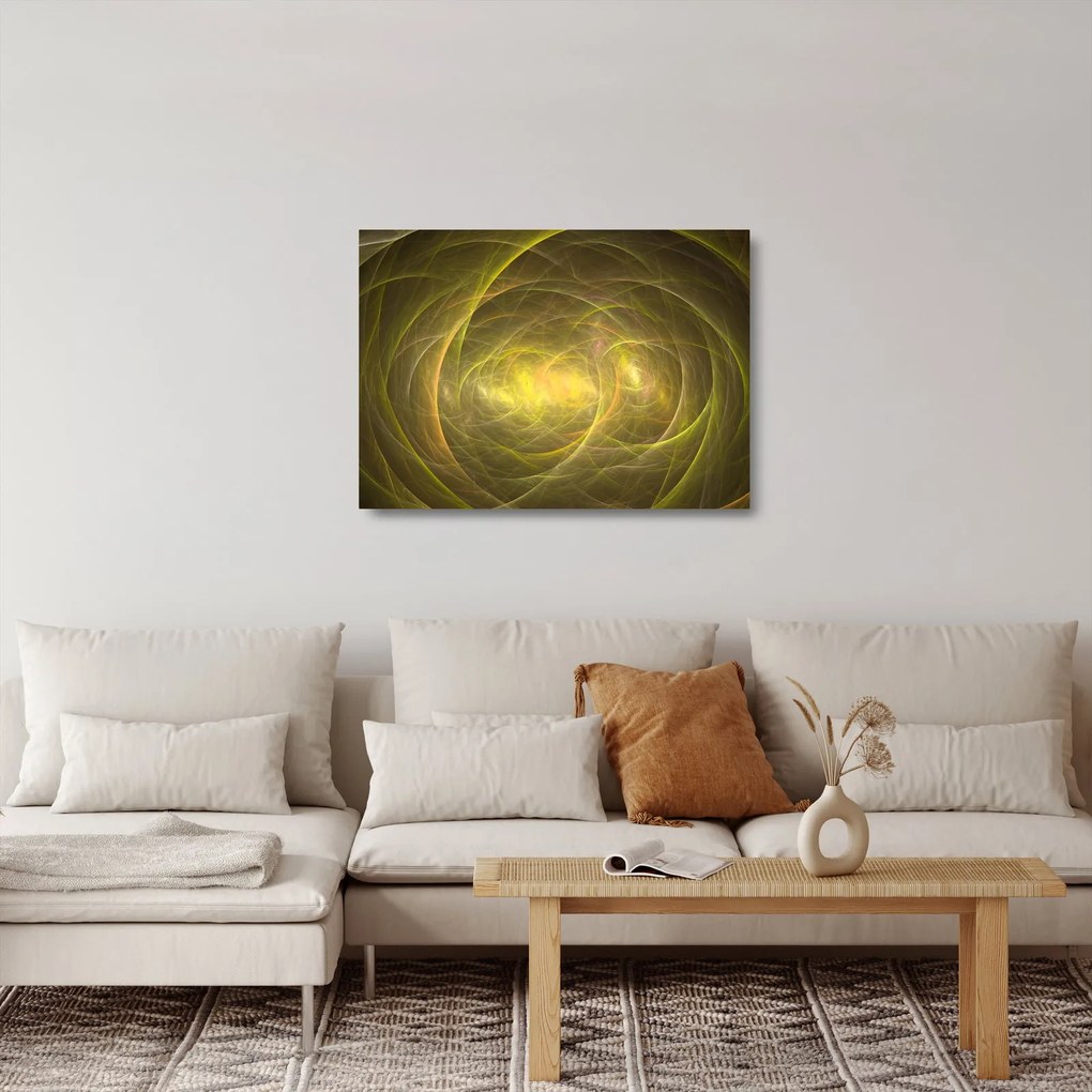 Modern absztrakt kép (üvegen) (70x50 cm)