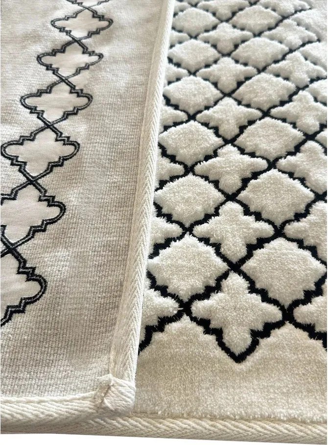 Krémszínű fürdőszobai kilépő szett 2 db-os 60x100 cm Luxury – Foutastic