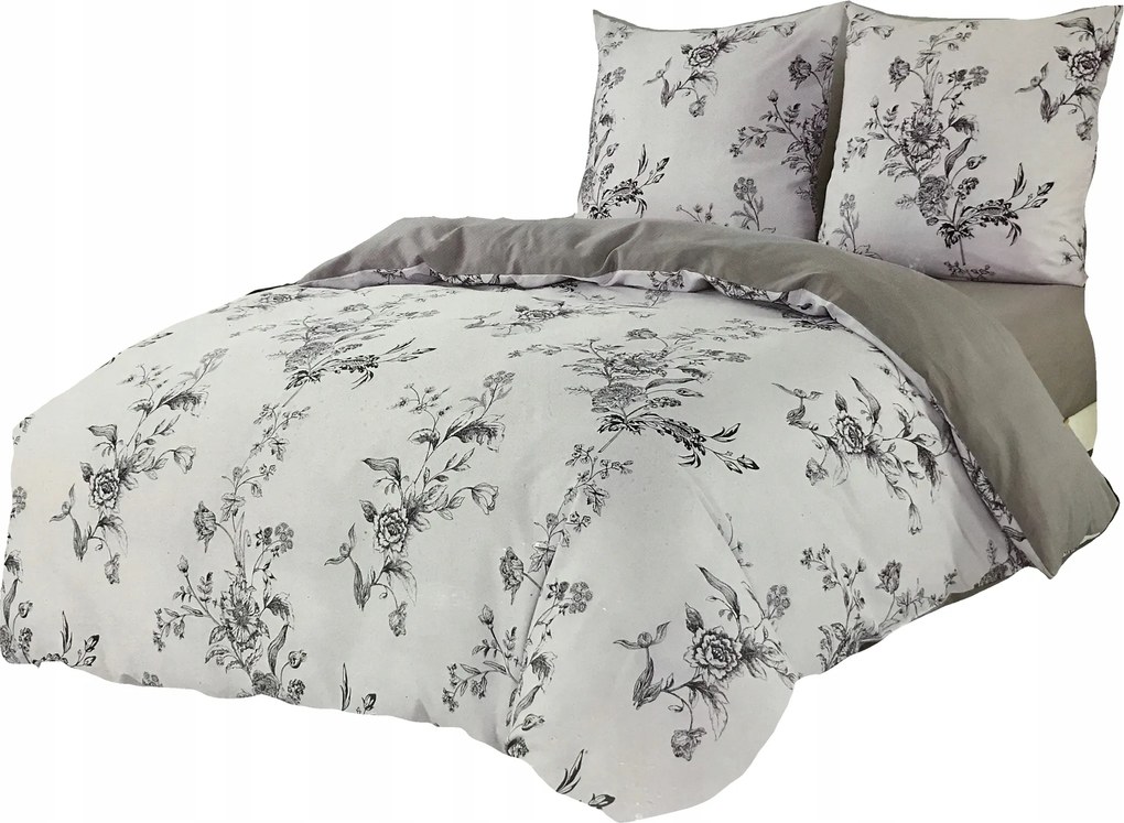 Ágyneműhuzat 160X200 Szatén Pamut 2 Párnahuzat 70X80 Virágos Ágyneműhuzat Garnitúra