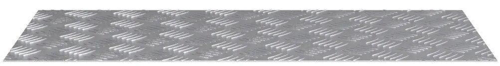 Rácsos lemezek 4 pcs Ezüst 90 x 40 cm Alumínium