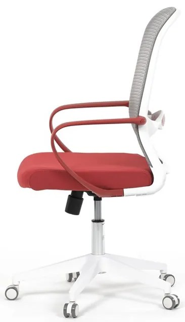 Forgószék piros szövettel. KA-S425 RED